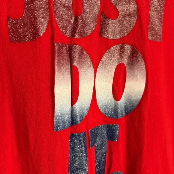 Nike Just Do It USA T-Shirt Red Men’s XL Athletic Fit 916986-657 - Picture 3 of 6